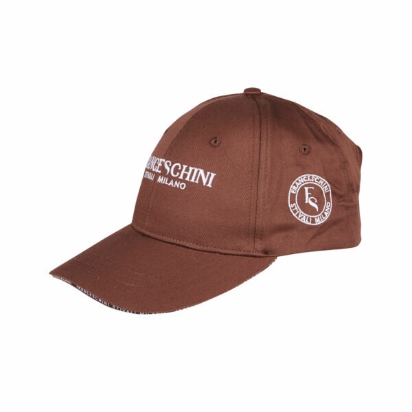 cappellino unisex baseball cotone regolabile marrone