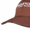 cappellino unisex baseball cotone regolabile marrone