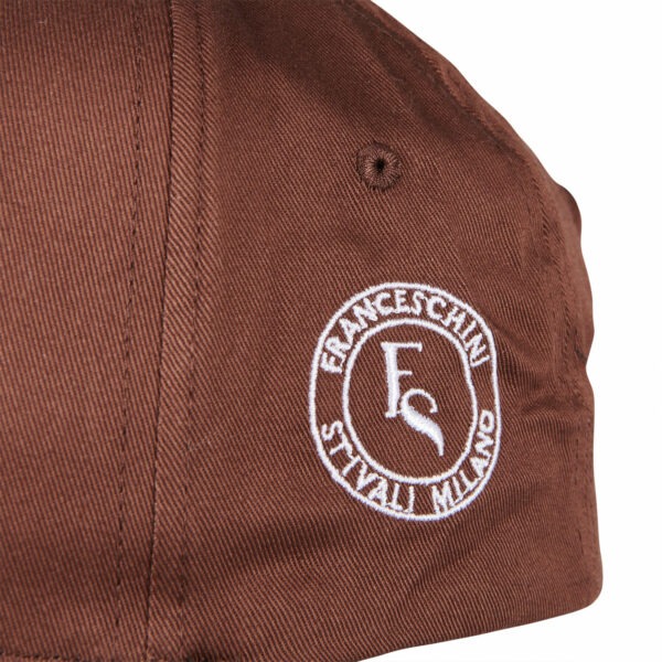 cappellino unisex baseball cotone regolabile marrone