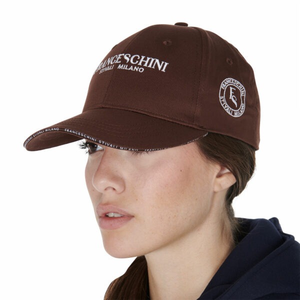cappellino unisex baseball cotone regolabile marrone